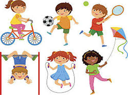  clipart active kids